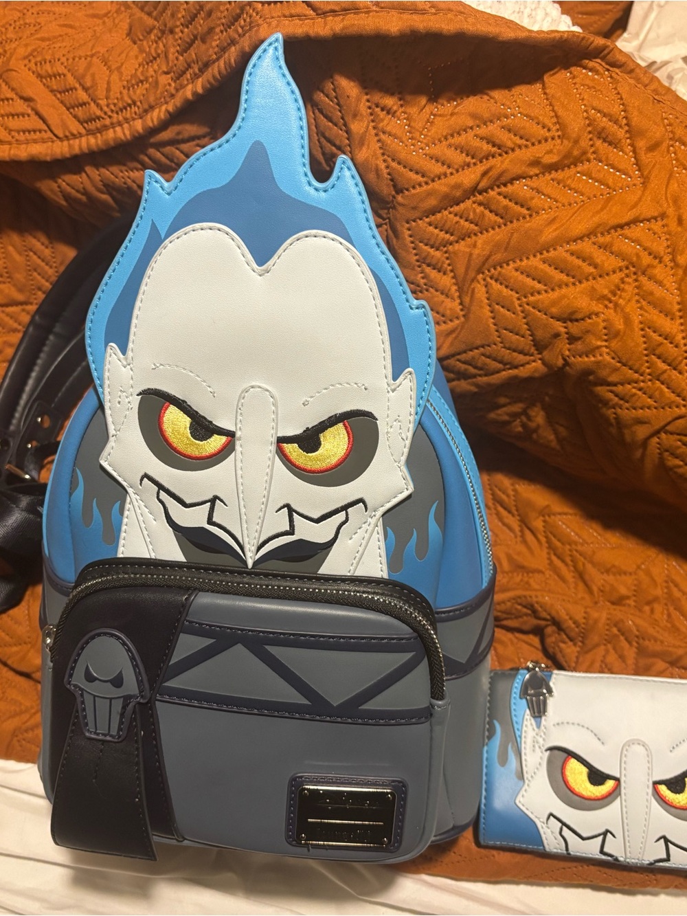 Loungefly Hades Mini Backpack with Matching Wallet